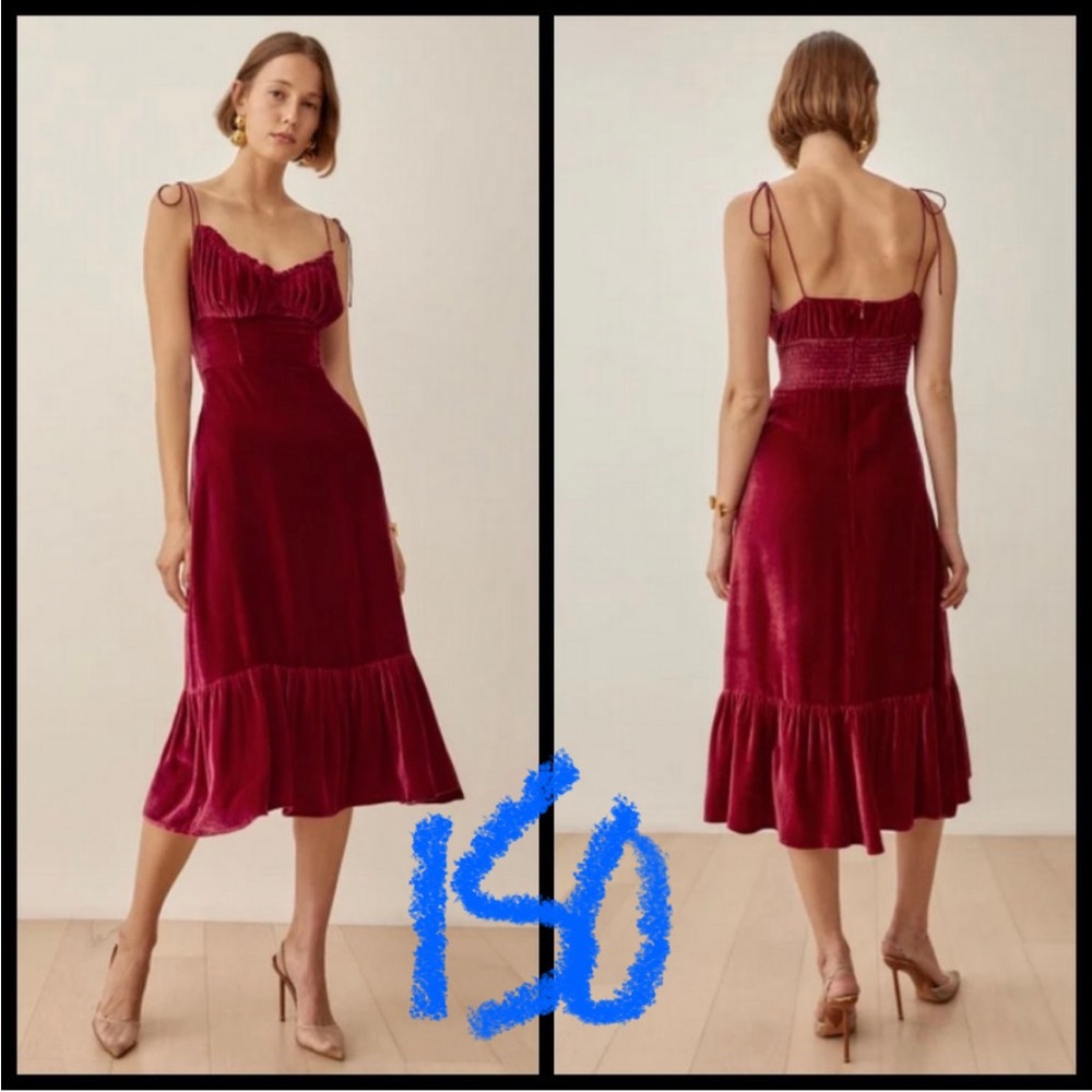 ISO Reformation Oda Velvet Dress